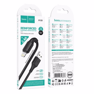 Kaabel USB A to Lightning Hoco 2,4A 1 m X120 must