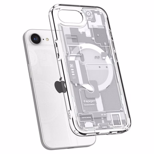SPIGEN ümbris ULTRA HYBRID MAG compatible with MagSafe jaoks IPHONE 16E 2025 zero one valge
