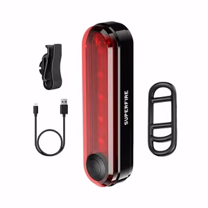 Superfire BTL01 tagumine jalgrattavalgusti, USB, 230mAh