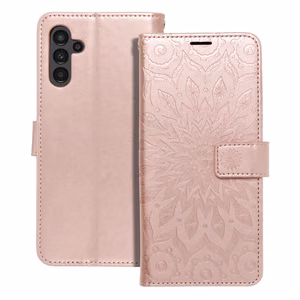 MEZZO Book ümbris jaoks SAMSUNG A13 5G / A04S mandala rose kuldne