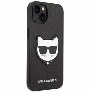 Karl Lagerfeld Saffiano Choupette peaümbruse ümbris iPhone 14 Plus'ile - must