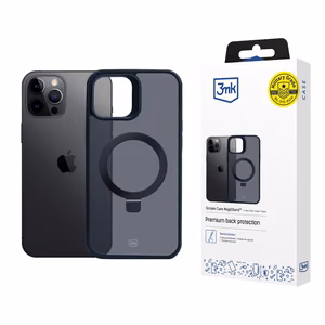 3mk Smoke Ümbris Mag&Stand jaoks Apple iPhone 12 pro max - must