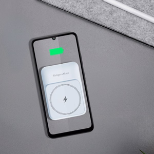Krüger&Matz magnetiline juhtmevaba akupank koos kaabliga, 10000 mAh, sinine