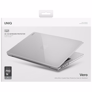 Uniq Vero Ümbris jaoks MacBook Pro 14" M1-M4 (2021-2024) - Läbipaistev