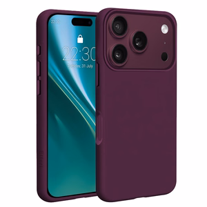 Etteri Silicone Mag ümbris iPhone 17 Pro Max / 18 Pro Max 6,9 tolli jaoks, tume kirsipunane