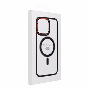 COLOR EDGE MAG COVER Ümbris compatible with MagSafe jaoks IPHONE 15 Pro must punane