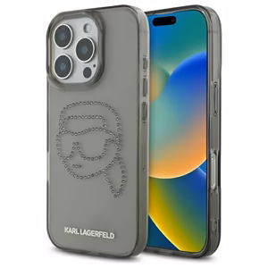 Karl Lagerfeld KLHCP16XHKHDCELK iPhone 16 Pro Max 6.9" must/must hardcase IML Rhinestones Karl Head
