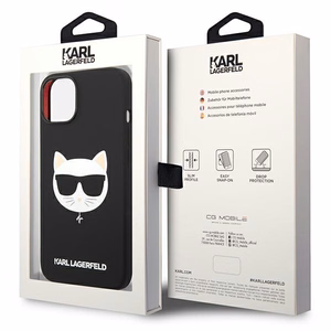 Karl Lagerfeld KLHMP14MSLCHBK iPhone 14 Plus 6.7 "hardcase must / must Silicone Choupette Head Magsafe
