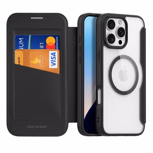 Чехол Dux Ducis Skin X Pro с MagSafe и флипом для iPhone 16 Pro - чёрный