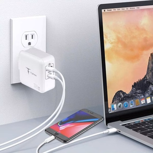 СЕТЕВОЕ ЗАРЯДНОЕ УСТРОЙСТВО T-PHOX MEGA T-PP09 GAN PD 65W USB/USB-C БЕЛОЕ