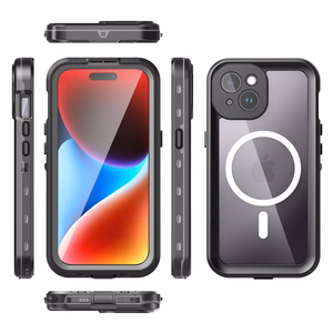 Waterproof case SHELLBOX DOT compatible koos MagSafe jaoks IPHONE 15 must