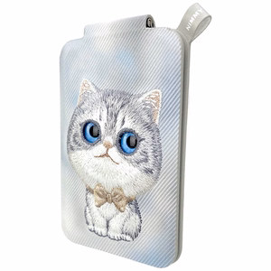 Nimmy New Big-Eye Cute Pets 2.0 Cat MagSafe magnetiline telefoni kaarditasku koos toega – hall