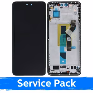LCD ekraan ühilduv Xiaomi 13 Lite raamiga / must / (Service Pack)