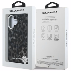 Karl Lagerfeld IML Leopard Pattern MagSafe Ümbris jaoks iPhone 16 - must