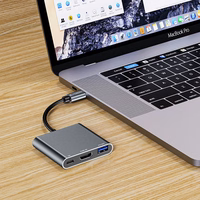 HUB Tech-Protect V1 3in1 USB-C - USB-A 3.0 / USB-C PD 100W / HDMI 4K 30Hz - hall