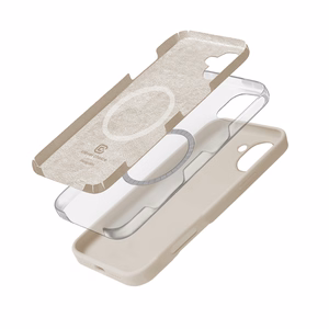 Crong Color Cover Magnetic MagSafe'i toega ümbris iPhone 16-le, kivibeež
