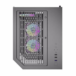 Darflash FT350 arvutikorpus + 5 aRGB ventilaatorit (must)