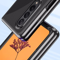 Plating Case ümbris Samsung Galaxy Z Fold 4 metallist raamiga sinine kate Samsung Galaxy Z Fold 4 jaoks
