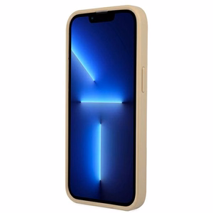 Guess GUHCP13SPSATLE iPhone 13 mini 5,4 "beige / beige hardcase SaffianoTriangle Logo