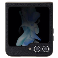 Hello Kitty Metal Logo Kitty Head ümbris jaoks Samsung Galaxy Z Flip 5 - must