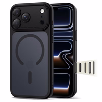 Tech-Protect Magpeak Magsafe CC Ümbris jaoks iPhone 17 Pro Max - Matte must