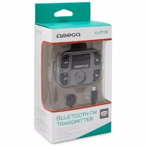 FM modulaator Omega OUTF28 (AUX, SD, USB, LCD)