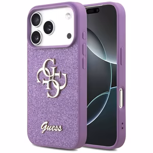 Guess Fixed Glitter Big 4G ümbris jaoks iPhone 17 Pro - lilla