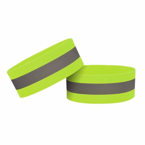 Helkiv Velcro-kinnitusega käepael rattasõiduks ja jooksmiseks, 4 cm - kollane