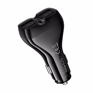 Borofone Car charger BZ35 Leader - 2 x Type C + USB - PD 30W black