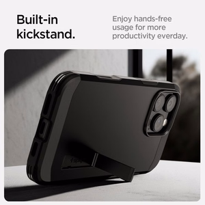 Spigen Tough Armor "T" MagSafe ümbris jaoks iPhone 16 Pro Max - must