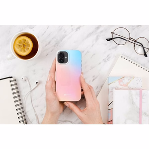 Ümbris jaoks iPhone 15 Forcell F-Protect Mirage compatible with Magsafe Military Drop-Test pinky sinine