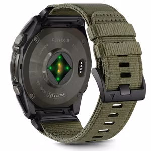 Rihm TECH-PROTECT NYLON CLASSIC GARMIN FENIX 5X / 5X PLUS / 6X / 6X PRO / 7X / 8 (51 MM) oliivroheline