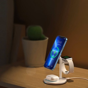 Wireless laadija Choetech T585-F 3-in-1 15W valge