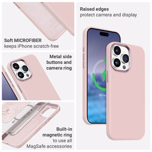Crong Color Cover LUX Magnetic ümbris seadmele iPhone 15 Plus, MagSafe'iga ühilduv, sinine