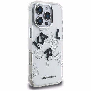 Karl Lagerfeld IML Sketched Graphic Ümbris jaoks iPhone 16 Pro - Clear