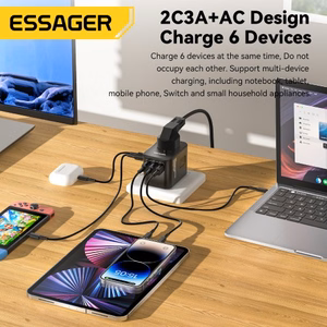 Laadija Essager Travel Global 1 Must 35W (2xPD / 3xQC3.0) (EU / US / UK)