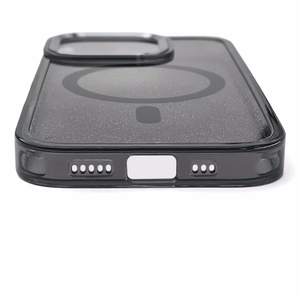 Glitter Ümbris with MagSafe jaoks Samsung Galaxy A36 5G - must