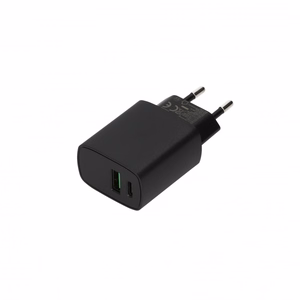 SEEK TOTI 20W Type-C + USB-A сетевое быстрое зарядное устройство, черный