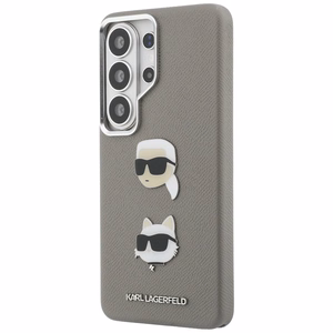 Karl Lagerfeld ümbris Saffiano Double Heads Metal Samsung Galaxy S26 Ultra hõbedane