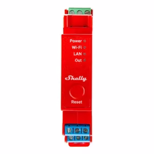 Shelly Pro 1PM DIN Rail Lüliti koos Power measurement, 1 channel, WiFi/LAN