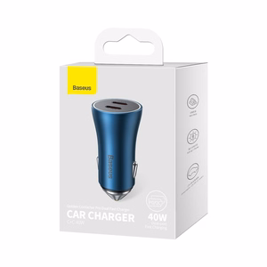 Car charger Baseus (CCJDZ-CC) (2xUSB-C 40W) blue