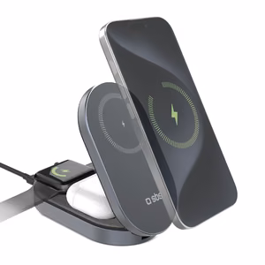 SBS 3-in-1 Foldable Juhtmevaba Charging Station QI2 MFI - Made jaoks iPhone - must