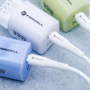 Kaabel USB A to Lightning Forcell F-Energy 2,4A 12W Silikoon 1 m C343 valge