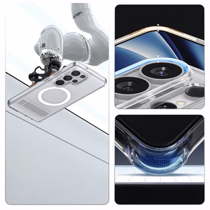 Spigen Ultra Hybrid S Mag MagSafe ümbris Samsung Galaxy S26 Ultra - läbipaistev ja valge