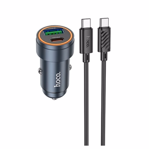 Car Laadija Hoco Z57A 30W USB-C/USB-A + USB-C to USB-C Kaabel 1.0m hall
