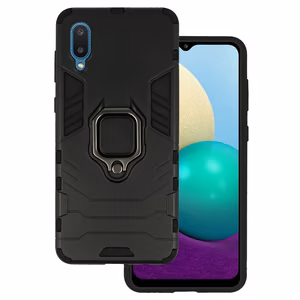 Ring Armor Ümbris jaoks Samsung Galaxy A02 Must
