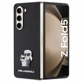 KARL LAGERFELD ümbris jaoks SAMSUNG Z Fold 5 KLHCZFD5SAKCNPK (Saffiano K&C PIN) must
