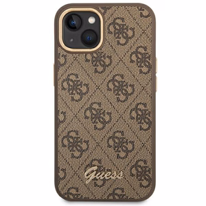 Guess GUHCP14MHG4SHW iPhone 14 Plus 6.7 "brown / brown hard ümbris 4G Vintage kuldne Logo