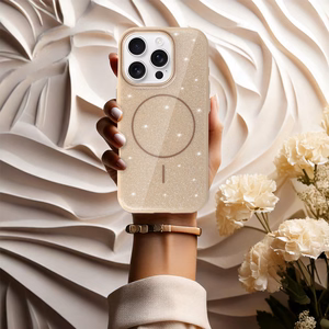 Magsafe Slim Shiny jaoks Iphone 15 Pro kuldne