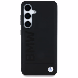 BMW Leather Big Wordmark Ümbris jaoks Samsung Galaxy S25 - must
